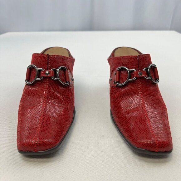 Aerosoles Womens Cinch Worm Pumps Square Toe Red Size 7.5 - Picture 6 of 10